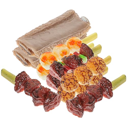 ERINGOGO 10 Stück Simulierte Grillspieße für hühner BBQ- -Lebensmittel Grillspielzeug künstliches Grillgut Nachahmung von lebensmitteln PVC ERINGOGO 10 Stück Simulierte Grillspieße für hühner BBQ- -Lebensmittel Grillspielzeug künstliches Grillgut Nachahmung von lebensmitteln PVC von ERINGOGO