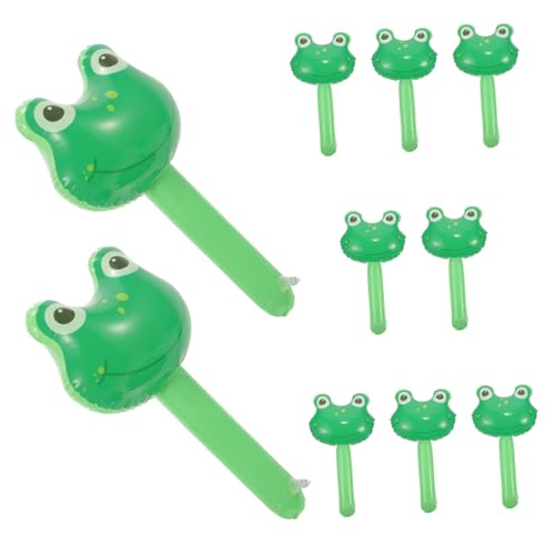 ERINGOGO 10 Stück Teiliges Aufblasbares Hammer Glocke Cartoon Frosch Design Leicht zu Halten Robustes Material für Geburtstagsfeiern Poolpartys und Lustige Spiele ERINGOGO 10 Stück Teiliges Aufblasbares Hammer Glocke Cartoon Frosch Design Leicht zu Halten Robustes Material für Geburtstagsfeiern Poolpartys und Lustige Spiele von ERINGOGO
