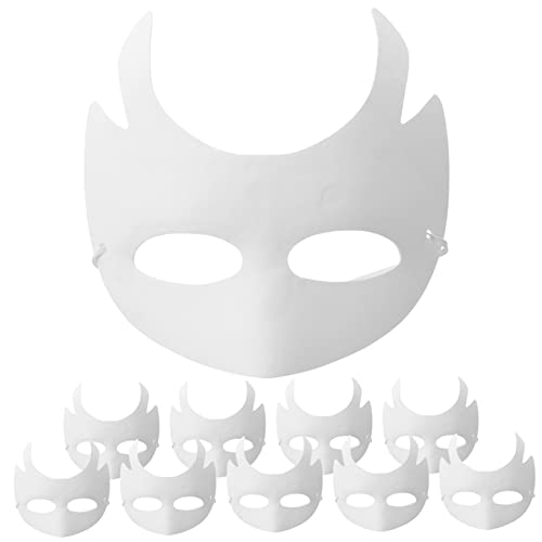 ERINGOGO 10 Stück Teiliges Blanko Papiermasken zum Bemalen Handgemachte DIY Gesichtsmasken aus Umweltfreundlichem Papier für Karneval Halloween Fasching und Kreative Bastelprojekte ERINGOGO 10 Stück Teiliges Blanko Papiermasken zum Bemalen Handgemachte DIY Gesichtsmasken aus Umweltfreundlichem Papier für Karneval Halloween Fasching und Kreative Bastelprojekte von ERINGOGO