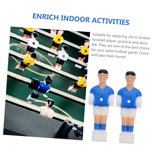 ERINGOGO 10 Stück Teiliges Bunter Kunststoff Fußballspieler Figuren für Tischkicker Robuste Ersatzspieler mit Detailreicher Verarbeitung Geeignet für Heim Party und Spieltisch von ERINGOGO