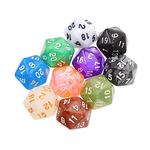 ERINGOGO 10 Stück Teiliges Bunter Seitiger Würfel Kreatives für Lernspiele Tischspiele und Ktv Sicheres Grenzenlosen Spielspaß von ERINGOGO