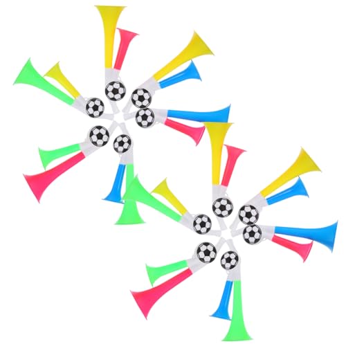 ERINGOGO 10 Stück Teiliges Fußball Tröten Lautes Stadion Air Horn Cheer Noise Maker Props für Sportveranstaltungen und Partys Farblich Sortiert zum Anfeuern und Feiern ERINGOGO 10 Stück Teiliges Fußball Tröten Lautes Stadion Air Horn Cheer Noise Maker Props für Sportveranstaltungen und Partys Farblich Sortiert zum Anfeuern und Feiern von ERINGOGO
