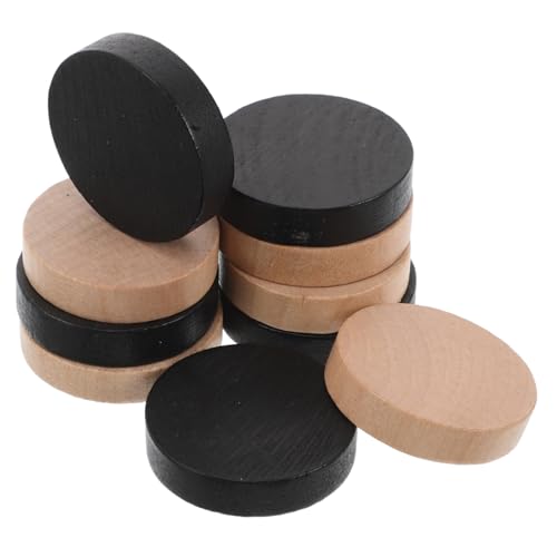 ERINGOGO 10 Stück Teiliges Holz Schachzubehör Präzise Gefertigte Spielfiguren für Schnelles Sling Puck Spiel Glatte Oberfläche für Familien Partys und Interaktive Spiele Einfache von ERINGOGO