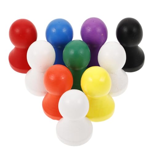 ERINGOGO 10 Stück Teiliges Holzspielsteine für Brettspiele Handgefertigte Spielfiguren aus Langlebigem Holz Vielseitiges Zubehör für Schach Strategiespiele Ersatzteile für Brettspielspaß von ERINGOGO