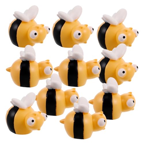 ERINGOGO 10stücke Harzbienen Minifiguren Aus Kunstharz Miniatur-Bienen Zum Basteln DIY-bastelzubehör Für Feengarten Mikrolandschaft Und Bonsai-Dekoration ERINGOGO 10stücke Harzbienen Minifiguren Aus Kunstharz Miniatur-Bienen Zum Basteln DIY-bastelzubehör Für Feengarten Mikrolandschaft Und Bonsai-Dekoration von ERINGOGO