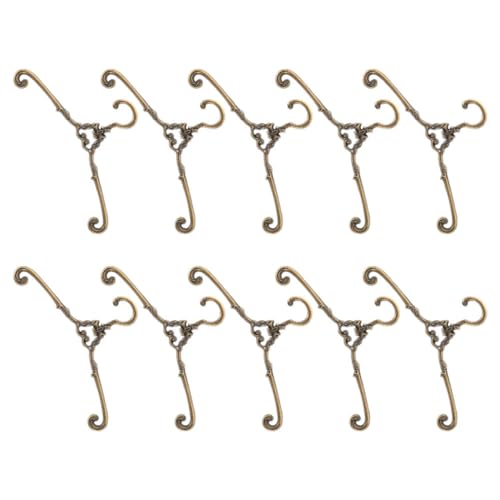 ERINGOGO 10 Stück Teiliges Mini Kleiderbügel aus Metall Kompakt und Leicht Vintage Stil Puppenhaus Kleiderständer für Puppenkleidung zur Organisierten Aufbewahrung und Präsentation ERINGOGO 10 Stück Teiliges Mini Kleiderbügel aus Metall Kompakt und Leicht Vintage Stil Puppenhaus Kleiderständer für Puppenkleidung zur Organisierten Aufbewahrung und Präsentation von ERINGOGO