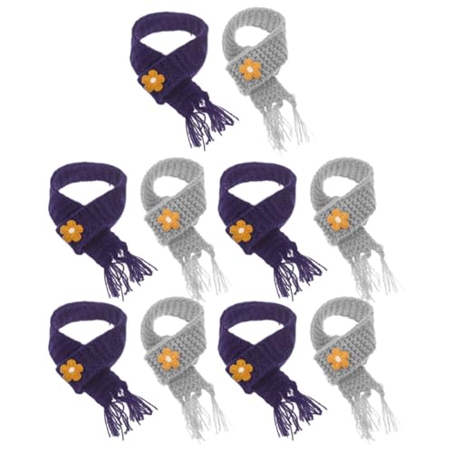 ERINGOGO 10 Stück Teiliges Mini Strickschals für Puppen Verstellbare Weiche und Langlebige Materialqualität Vielseitiges Puppenzubehör Elegantem für Dekoration und DIY von ERINGOGO