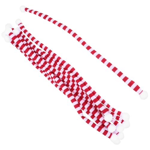 ERINGOGO 10 Stück Teiliges Mini Weihnachts Schals aus Robustem Dekorative Kleine Strickschals mit Rot Weißen Streifen Vielseitig Einsetzbar für DIY Puppen Weinflaschen und ERINGOGO 10 Stück Teiliges Mini Weihnachts Schals aus Robustem Dekorative Kleine Strickschals mit Rot Weißen Streifen Vielseitig Einsetzbar für DIY Puppen Weinflaschen und von ERINGOGO
