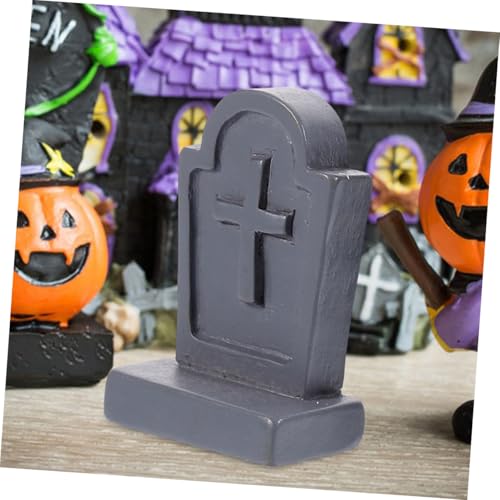 ERINGOGO 10 Stück Teiliges Miniatur Grabstein aus Harz Einzigartige Mini Sarg Designs Detailreich und Handgefertigt Halloween Deko für Puppenhaus Schreibtisch Schrank und Mini Friedhofs von ERINGOGO