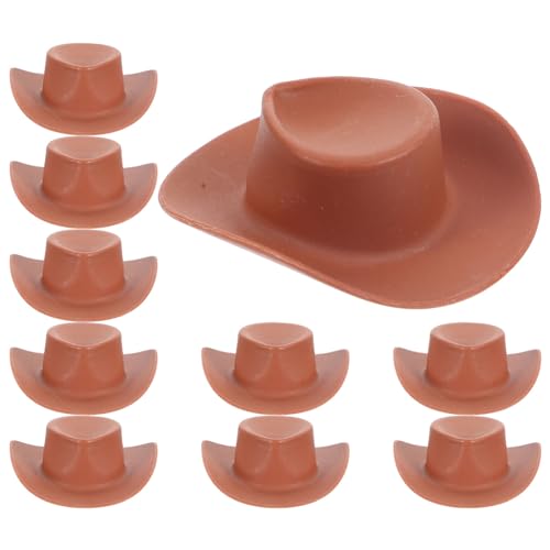 ERINGOGO 10 Stück Teiliges Miniatur Kunststoff Western Hüte Kleine Cowboy Hüte für Puppenhaus Dekoration DIY Bastelprojekte Kuchenverzierung Langlebig und Wiederverwendbar Vielseitig ERINGOGO 10 Stück Teiliges Miniatur Kunststoff Western Hüte Kleine Cowboy Hüte für Puppenhaus Dekoration DIY Bastelprojekte Kuchenverzierung Langlebig und Wiederverwendbar Vielseitig von ERINGOGO