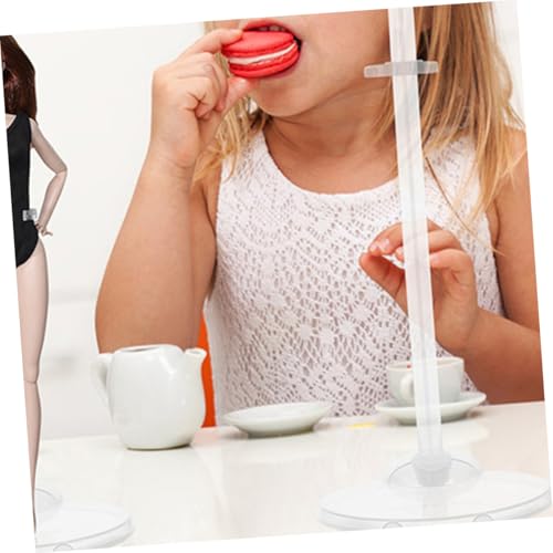 ERINGOGO 10 Stück Teiliges Puppenständer aus Stabilem Kunststoff Transparente Puppenhalter für Display und Ausstellung Robust und Leicht für Puppenzubehör und Sammler Vielseitig Einsetzbar von ERINGOGO