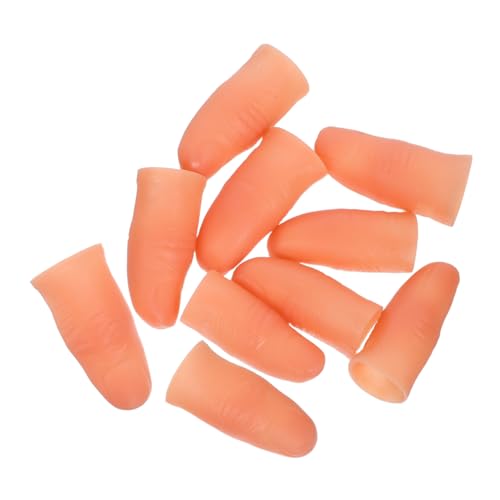 ERINGOGO 10 Stück Teiliges Simulierte Zauberfinger aus Kunststoff mit Realistischen Nägeln Langlebig und Wiederverwendbar für Übungshand Nageldesign Bühnenrequisiten und Partytricks von ERINGOGO