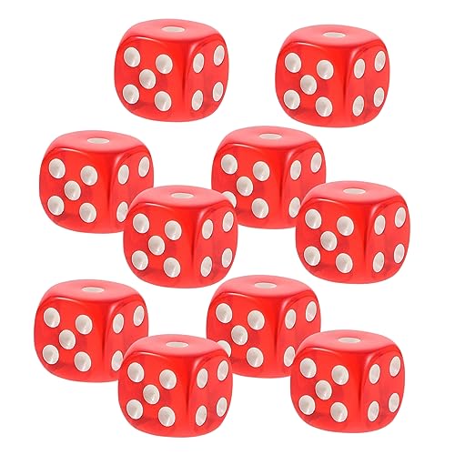 ERINGOGO 10 Stück Teiliges Transparente für Brettspiele Multisided Dice Party Zubehör für Bar und Familienfeiern Kompakt und Langlebig ERINGOGO 10 Stück Teiliges Transparente für Brettspiele Multisided Dice Party Zubehör für Bar und Familienfeiern Kompakt und Langlebig von ERINGOGO