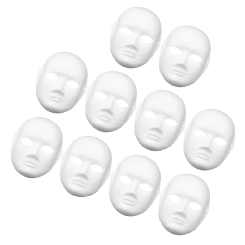 ERINGOGO 10 Stück Teiliges Weiße Papiermasken zum Bemalen DIY Pappmaché Kostümmasken für Erwachsene Unisex Cosplay Zubehör Venezianische Maske für Karneval Maskenball Fasching und Theater ERINGOGO 10 Stück Teiliges Weiße Papiermasken zum Bemalen DIY Pappmaché Kostümmasken für Erwachsene Unisex Cosplay Zubehör Venezianische Maske für Karneval Maskenball Fasching und Theater von ERINGOGO