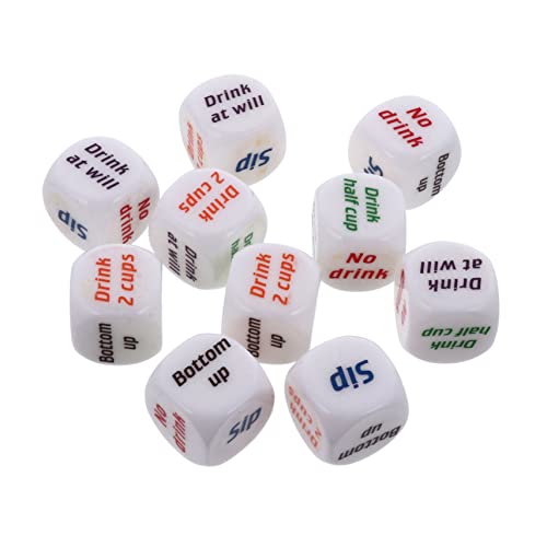ERINGOGO 10 Stück Trinkspielwürfel Party Zahlen Trinkwürfel Kreative Spielwürfel Acrylwürfel Würfel Für Barspiel Rolling Decider Game Rolling Dice Weiß Umweltfreundliches Acryl ERINGOGO 10 Stück Trinkspielwürfel Party Zahlen Trinkwürfel Kreative Spielwürfel Acrylwürfel Würfel Für Barspiel Rolling Decider Game Rolling Dice Weiß Umweltfreundliches Acryl von ERINGOGO