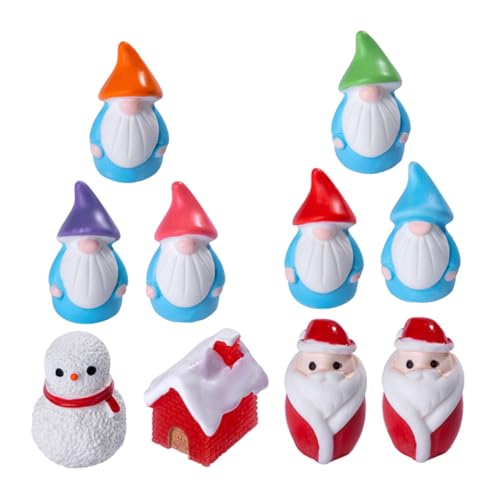 ERINGOGO 10 Stück Weihnachtsmann-Kugel mikrolandschaft miniaturfiguren weihnachtsdekorationen Weihnachtsminiaturen zum Basteln Mini-Schneemannfiguren Mini-Weihnachtsschmuck Harz ERINGOGO 10 Stück Weihnachtsmann-Kugel mikrolandschaft miniaturfiguren weihnachtsdekorationen Weihnachtsminiaturen zum Basteln Mini-Schneemannfiguren Mini-Weihnachtsschmuck Harz von ERINGOGO