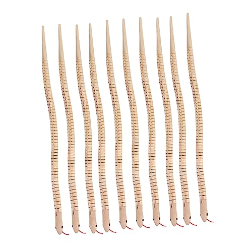 ERINGOGO 10 Stück künstliche Schlange aus Holz Leuchtstäbe aus Schaumstoff Kinderarmband für kinderspielzeug basteln Schlangenspielzeug mit Holzgliedern Holzgelenkschlange ERINGOGO 10 Stück künstliche Schlange aus Holz Leuchtstäbe aus Schaumstoff Kinderarmband für kinderspielzeug basteln Schlangenspielzeug mit Holzgliedern Holzgelenkschlange von ERINGOGO