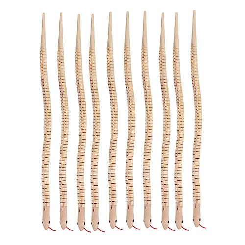 ERINGOGO 10 Stück künstliche Schlange aus Holz für kinderspielzeug Kinderarmband Freunde basteln gegliedertes Schlangenspielzeug Zubehör für Reptilien-Geburtstagsfeiern ERINGOGO 10 Stück künstliche Schlange aus Holz für kinderspielzeug Kinderarmband Freunde basteln gegliedertes Schlangenspielzeug Zubehör für Reptilien-Geburtstagsfeiern von ERINGOGO