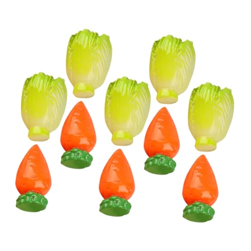 ERINGOGO 10stücke Teiliges Mini Gemüse Modelle Aus Harz Realistische Miniatur Karotten Und Für Puppenhäuser Und Küchendekoration Zubehör Für DIY Und Miniaturliebhaber von ERINGOGO