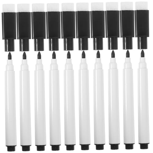 ERINGOGO 10 Stück trocken abwischbare Marker mit feiner Spitze Pinsel streichen lackierpinsel trocken abwischbarer Marker Stift mit Radiergummi Whiteboard-Stifte mit feiner Spitze Plastik ERINGOGO 10 Stück trocken abwischbare Marker mit feiner Spitze Pinsel streichen lackierpinsel trocken abwischbarer Marker Stift mit Radiergummi Whiteboard-Stifte mit feiner Spitze Plastik von ERINGOGO