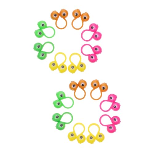 ERINGOGO Gehirnspielzeug 100 STK Fingeraktivitätsring Kinderspielzeug Lern Halloween-Party-Spielzeug Smart-Ring Puppen Fingerpuppe intelligentes Spielzeug Puzzle Gacha von ERINGOGO