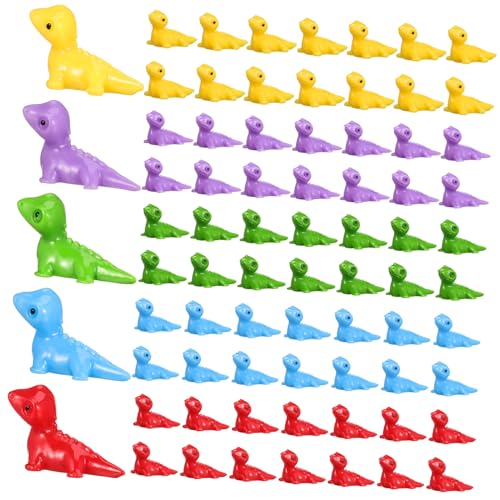 ERINGOGO 100 STK. Eidechsenhaustier Klein Kleine Spielsachen Winzig Mini- -Essen Mini-Dinosaurier Miniatur Mini -lebensmittelspielzeug Kleinste Miniaturen Haustier Harz von ERINGOGO