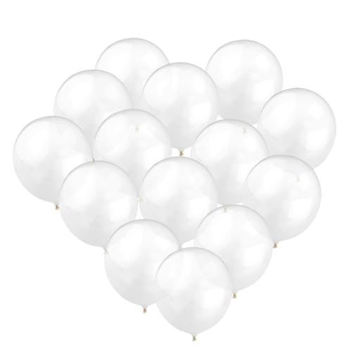 ERINGOGO 100 Stück 10 Hochzeit Latexballon Party-gummiballon Latexballon Zum Geburtstag Perlmutt Perle Weiß von ERINGOGO