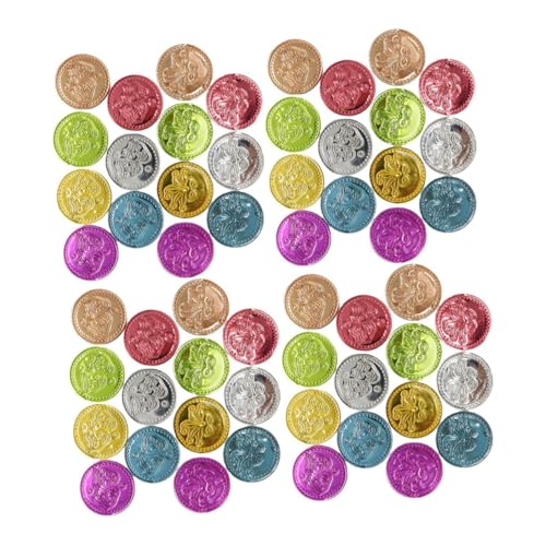 ERINGOGO 100 Stück Bunte Plastik Schatzmünzen für Clown Spiele für Kindergeburtstage Schatzsuchen und Partys Spielzeugmünzen Designs ERINGOGO 100 Stück Bunte Plastik Schatzmünzen für Clown Spiele für Kindergeburtstage Schatzsuchen und Partys Spielzeugmünzen Designs von ERINGOGO