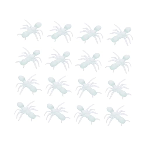 ERINGOGO 100 Stück Halloween Streichspielzeug Nachtleuchtende Künstliche Ameisen Plastik Simulation Gruselige Deko Für Halloween Party Innen Außen Scherzartikel von ERINGOGO