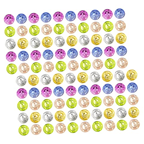 ERINGOGO 100 Stück Karneval Party Schatz Schmuck Aus Piratenschätzen Piratenschmuck Kleine Spielzeuge Für Kinderpreise Goldmünzen Piratenmünzen Für Piratendekorationen Plastik von ERINGOGO