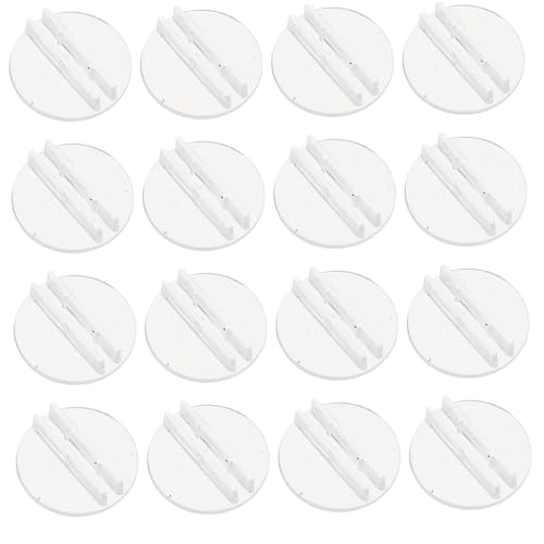 ERINGOGO 100 Stück Kartenhalter Transparent Kunststoff für Spielkarten und Visitenkarten Stabiler Tischkartenhalter Organizer für Büro Party Geschäft von ERINGOGO