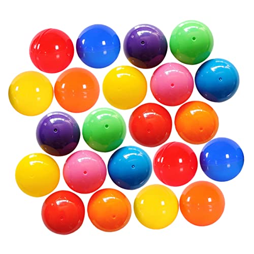 ERINGOGO 100 Stück Lotterie Kickball Partyspielbälle Pongbälle Farbige Pongbälle Großpackung Mit Kapselbällen Billard Kaugummikapseln Partyspiele Unterhaltungsball Ersatz von ERINGOGO