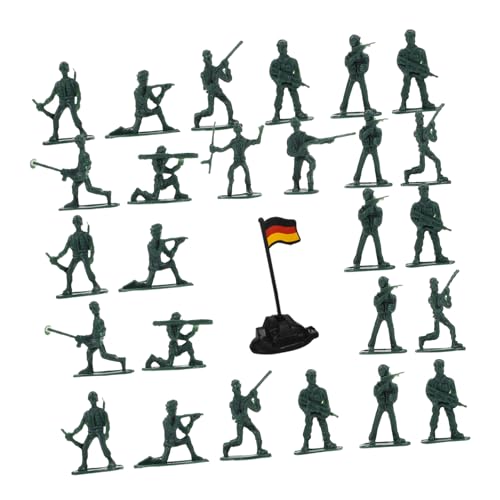 ERINGOGO 100 Stück Mini-Soldatenmodell Figuren miniaturfiguren Miniaturen für Modellbau Soldaten Modellbau Mikro-Landschaftsdekore kleine Soldatenmodelle Plastik von ERINGOGO
