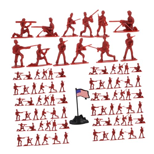 ERINGOGO 100 Stück Mini-soldatenmodell Sandtisch Menschen Modell Menschen Modellieren Sandtisch-Soldaten-Modelle Sandtisch Menschen Figur Miniaturszenen Menschenmodelle Mini-dekore Plastik von ERINGOGO