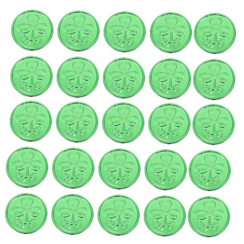 ERINGOGO 100 Stück Münzen Für Kleine Kleeblätter Plastikmünzen Plastikmünzen Spielmünzen Desktop Spielmünzen Requisiten Rund Kleeblatt Spielzubehör PVC Grün ERINGOGO 100 Stück Münzen Für Kleine Kleeblätter Plastikmünzen Plastikmünzen Spielmünzen Desktop Spielmünzen Requisiten Rund Kleeblatt Spielzubehör PVC Grün von ERINGOGO