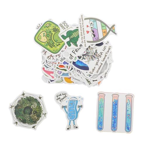 ERINGOGO 100stücke Wissenschaftsaufkleber Für Koffer Und Wasserflaschen Lustige Biologie Und Chemie Aufkleber Für Laptop Skateboard Scrapbooking Und von ERINGOGO