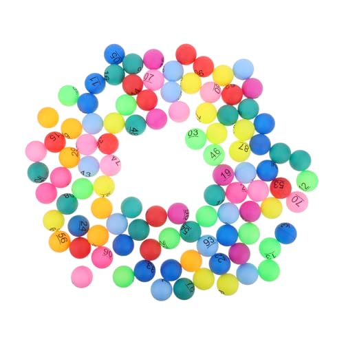 ERINGOGO 100 Stück Nummerierte Bingo Losebälle für und Partyspaß für Bar und Geburtstagsfeiern als Vielseitige Tombola und Gewinnspielkugeln von ERINGOGO