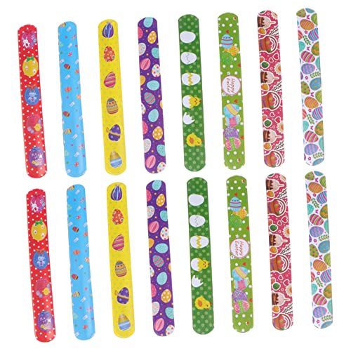 ERINGOGO 100 Stück Osterarmband Kinderarmband Für Mädchen Armbänder Mädchen Mädchen Junge Slap-bands Zu Ostern -requisite Klappring Pvc von ERINGOGO