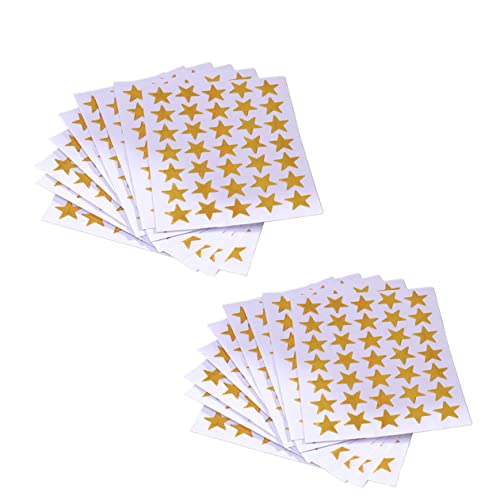 ERINGOGO 100 Stück Pentagramm-Aufkleber Belohnungsaufkleber Haftpapier Kindergartenzubehör Golden ERINGOGO 100 Stück Pentagramm-Aufkleber Belohnungsaufkleber Haftpapier Kindergartenzubehör Golden von ERINGOGO
