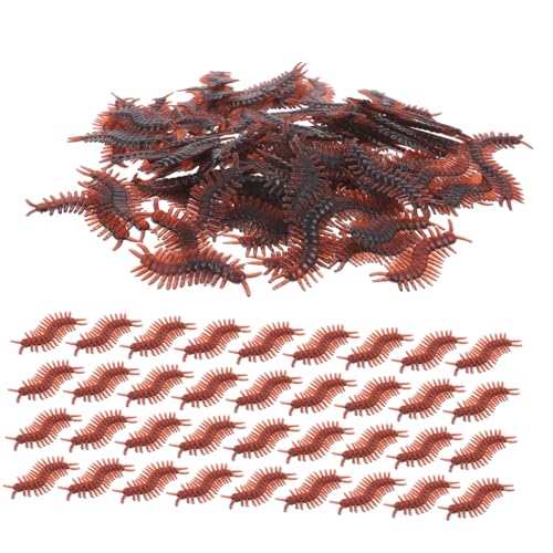ERINGOGO 100 Stück Realistische Wurm Modelle Simulierte Insekten Dekoration für Streiche Halloween und Gartenpartys Hochwertige Nachbildung für Erwachsene ERINGOGO 100 Stück Realistische Wurm Modelle Simulierte Insekten Dekoration für Streiche Halloween und Gartenpartys Hochwertige Nachbildung für Erwachsene von ERINGOGO