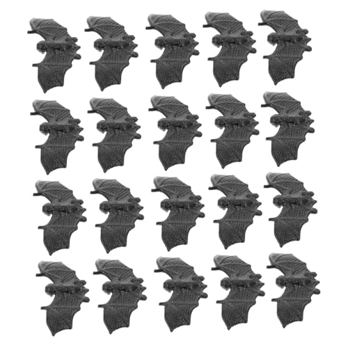 ERINGOGO 100 Stück Robuste Mini-Fledermaus Halloween Deko Dreidimensional Tragbar Realistische Schwarze Fledermaus für Garten Party und Innenbereich von ERINGOGO