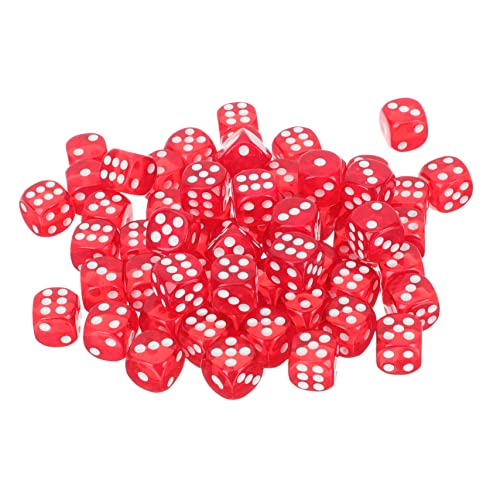 ERINGOGO 100 Stück Rote Spielwürfel Unterhaltsame für Partys Spieleabende und Familienfeiern Leicht und Tragbar für Bars und Ktv aus Robustem Gefertigt ERINGOGO 100 Stück Rote Spielwürfel Unterhaltsame für Partys Spieleabende und Familienfeiern Leicht und Tragbar für Bars und Ktv aus Robustem Gefertigt von ERINGOGO