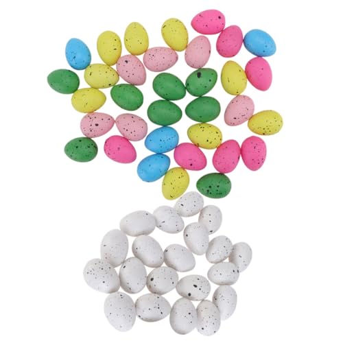 ERINGOGO 100 Stück Simulations Vogel Eier Party Eier basteln Kunsthandwerk Dekoration bunt Nachahmung Piestische Eiernornamente kreatives Simulationsei Eier zum Dekorieren Plastik ERINGOGO 100 Stück Simulations Vogel Eier Party Eier basteln Kunsthandwerk Dekoration bunt Nachahmung Piestische Eiernornamente kreatives Simulationsei Eier zum Dekorieren Plastik von ERINGOGO