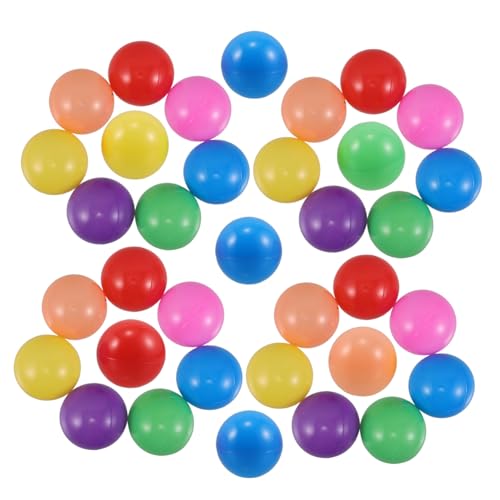 ERINGOGO 100 Stück Teiliges Bunte Plastikbälle Weiche Ozeanbälle für Spielbecken Sicherer Langlebiger Spielspaß für Kleinkinder für Kindergeburtstag Spielzelt und Strandparty von ERINGOGO