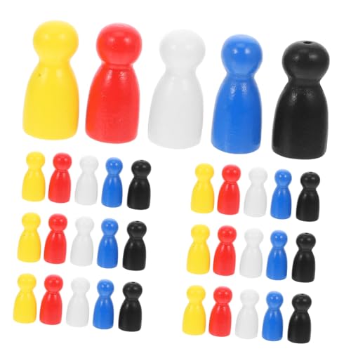 ERINGOGO 100 Stück Teiliges Bunter Holz Spielfiguren für Brettspiele Vielseitiges Schachbrett Zubehör Kindgerechte Holzfiguren in Rot Blau Gelb Weiß und Schwarz Langlebig und Praktisch ERINGOGO 100 Stück Teiliges Bunter Holz Spielfiguren für Brettspiele Vielseitiges Schachbrett Zubehör Kindgerechte Holzfiguren in Rot Blau Gelb Weiß und Schwarz Langlebig und Praktisch von ERINGOGO