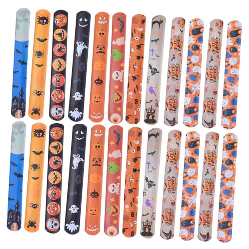 ERINGOGO 100 Stück Teiliges Halloween Slap Wristband Armbänder mit Glatter Oberfläche und Abgerundeten Kanten Passend für Erwachsene Langlebig und Bequem als Party Favor und Halloween Deko ERINGOGO 100 Stück Teiliges Halloween Slap Wristband Armbänder mit Glatter Oberfläche und Abgerundeten Kanten Passend für Erwachsene Langlebig und Bequem als Party Favor und Halloween Deko von ERINGOGO