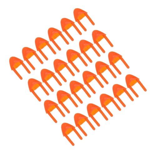 ERINGOGO 100 Stück Teiliges Kunststoff Schnabel für DIY Sichere Runde Kanten Glatte Oberfläche Geeignet für Basteln Puppen Tiermodelle Handwerkliche Dekorationen und Partybedarf von ERINGOGO