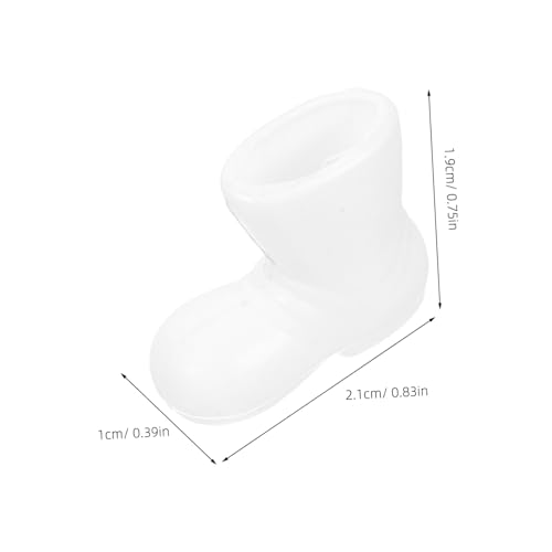 ERINGOGO 100 Stück Teiliges Mini Santa Boots Weiß Puppenhaus Weihnachtsstiefel zum Basteln Kompakte Weihnachtsdeko für DIY-Ornamente Traditionelle Nikolaus Stiefel Handwerkliche ERINGOGO 100 Stück Teiliges Mini Santa Boots Weiß Puppenhaus Weihnachtsstiefel zum Basteln Kompakte Weihnachtsdeko für DIY-Ornamente Traditionelle Nikolaus Stiefel Handwerkliche von ERINGOGO