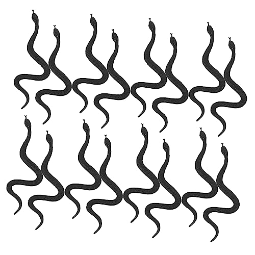 ERINGOGO 100 Stück Teiliges Mini Schlangen Realistische Gummischlangen Deko für Halloween Party Requisiten und Streiche Künstliche Schlangenmodelle für Gruselige Effekte von ERINGOGO