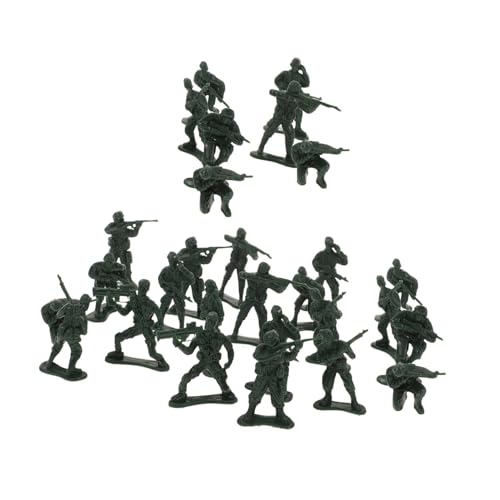 ERINGOGO 100 Stück Teiliges Mini Soldaten Modell aus Robustem Kunststoff Realistische Kleine Militärfiguren für Sandtisch Dekoration Spiel Rollenspiele Kompakt und Detailreich Grün von ERINGOGO